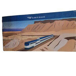 Amtrak Railroad Train Beach Towel Western Scene - Cotton Blend Terycloth 35x70"